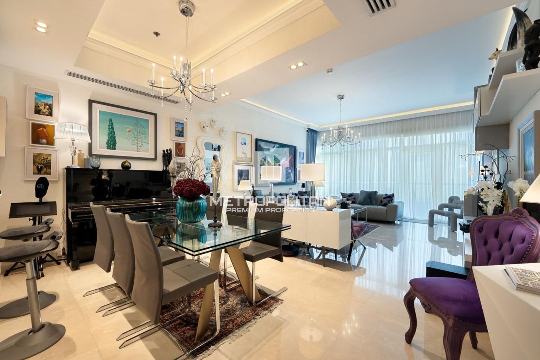 Exquisitely Upgraded 1BR|Designer Furnished|Vacant