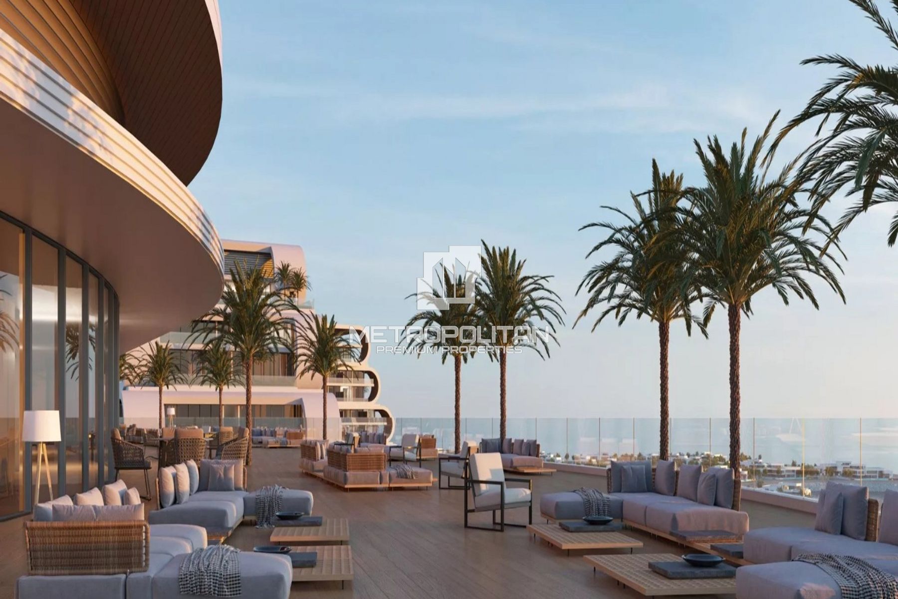 Fully Furnished 1BR | Casino and Arabian Gulf View