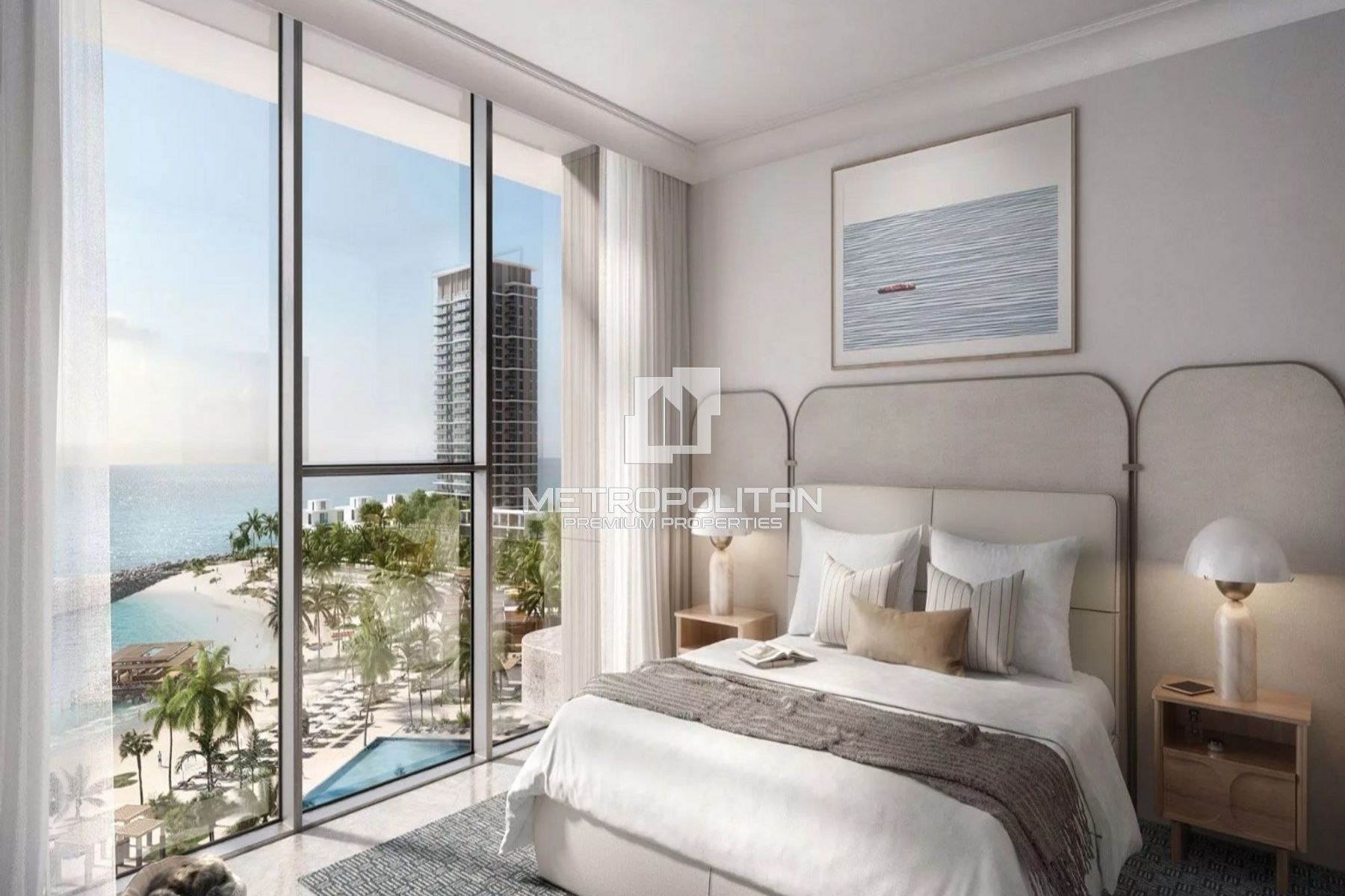 Beachfront | High Floor | Marjan Island View