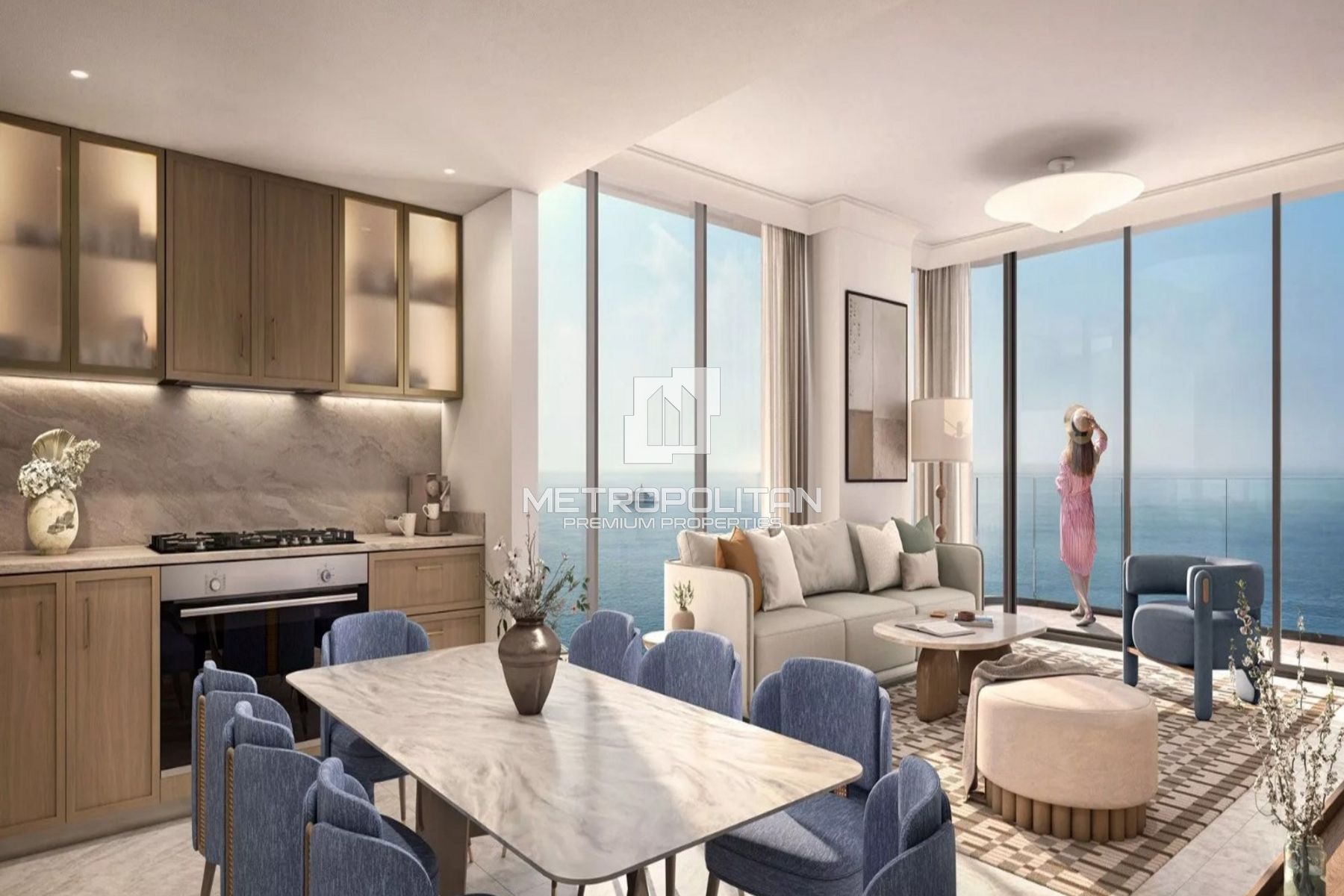 Beachfront | High Floor | Marjan Island View