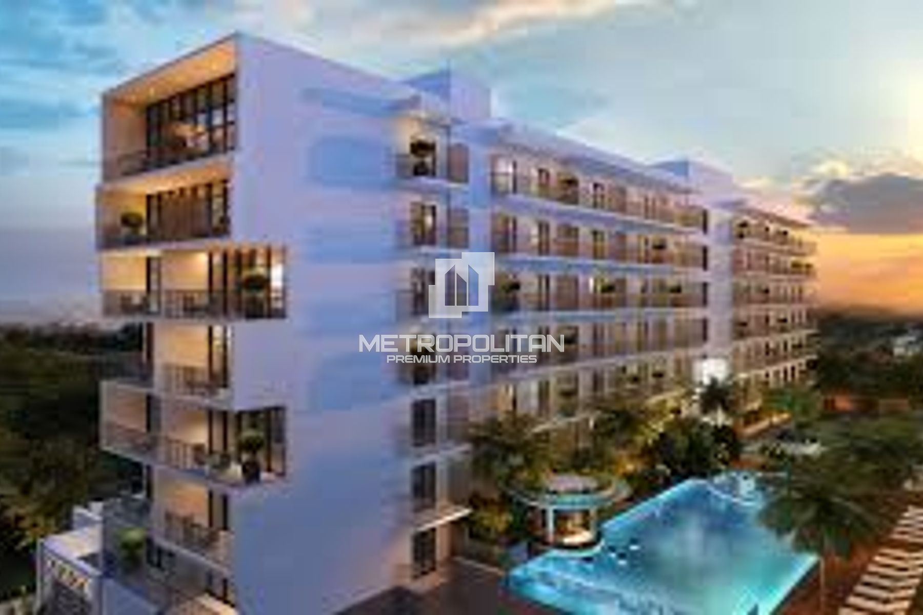 Modern 1BR Apartment | Evergreens DAMAC Hills 2