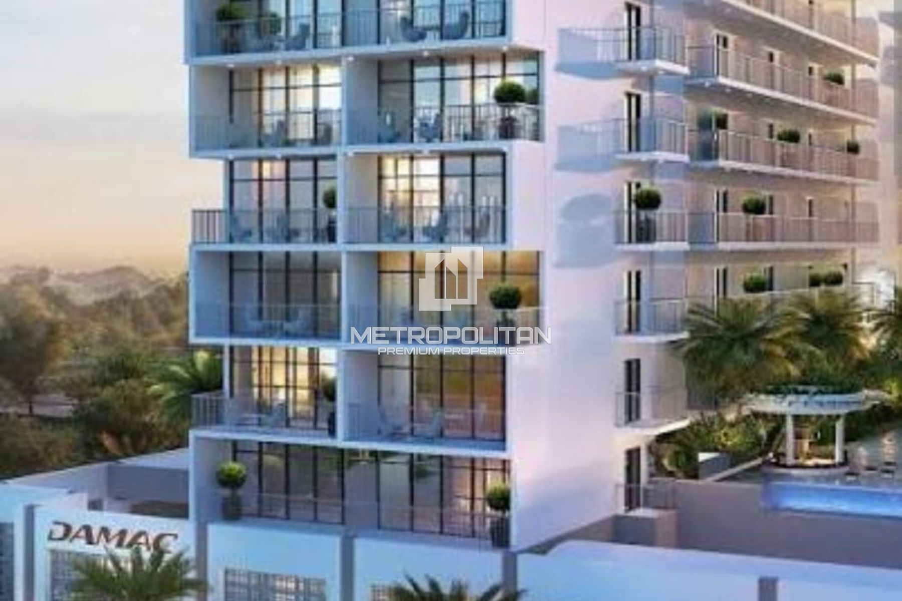 Modern 1BR Apartment | Evergreens DAMAC Hills 2