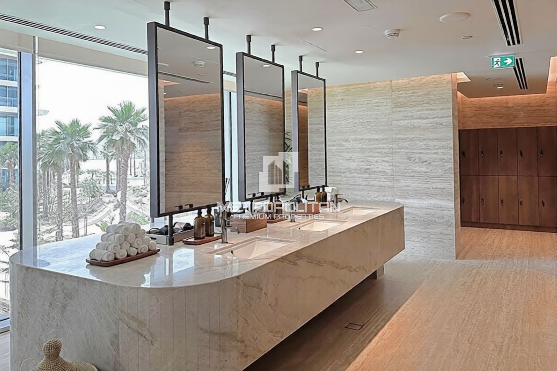 Palm and Marina Views | High Floor | Corner Unit