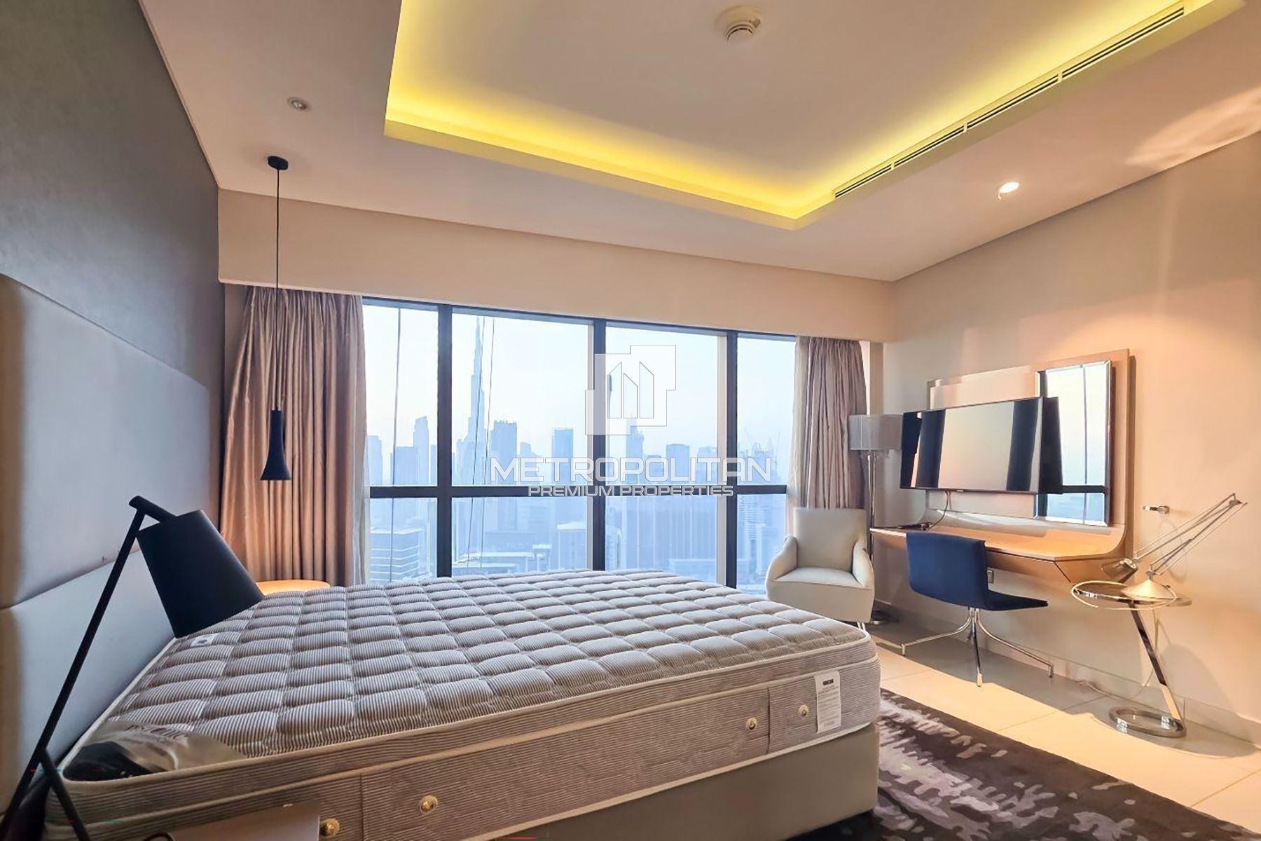 Fully Furnished 3BR + Maid | Burj Khalifa View