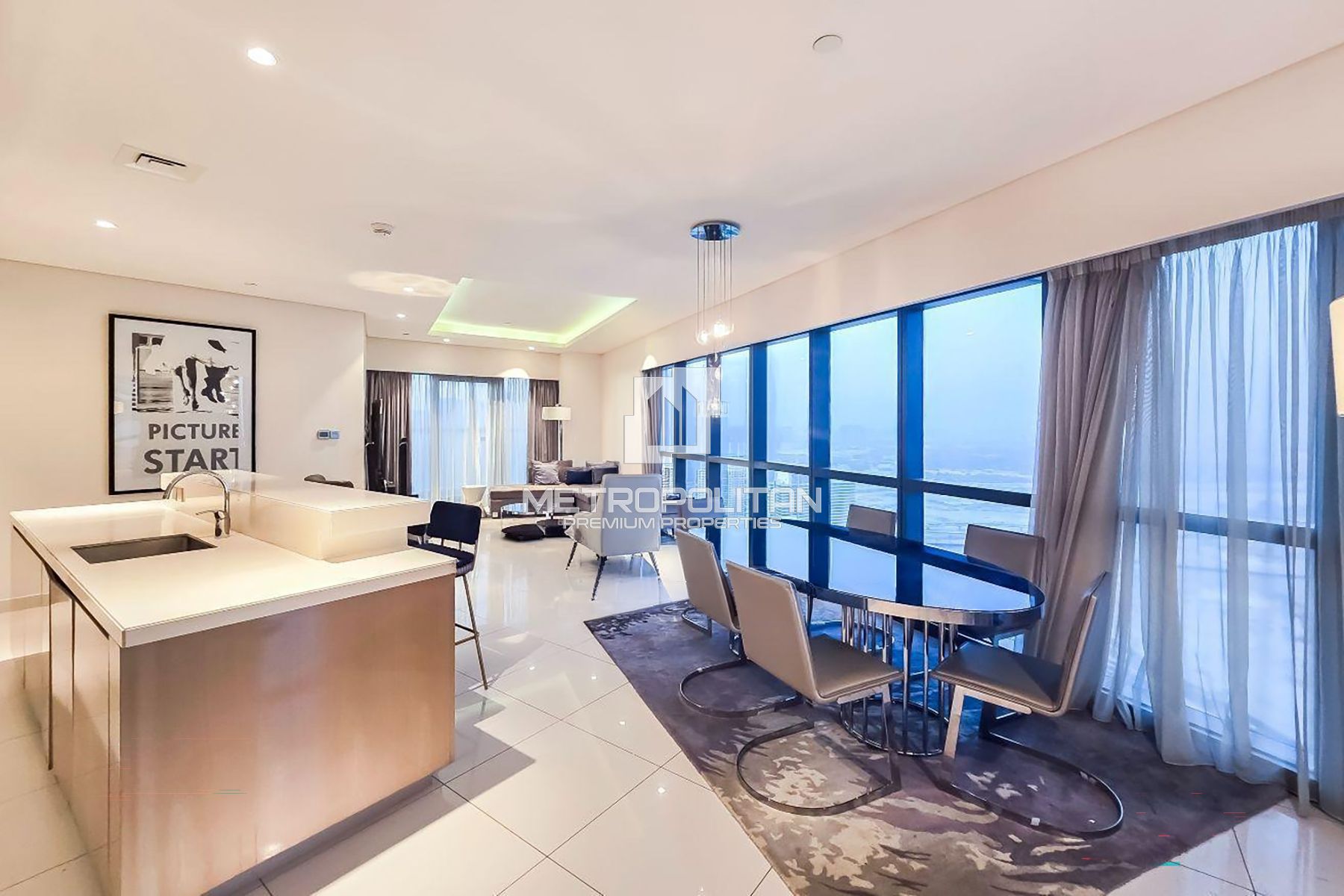 Fully Furnished 3BR + Maid | Burj Khalifa View