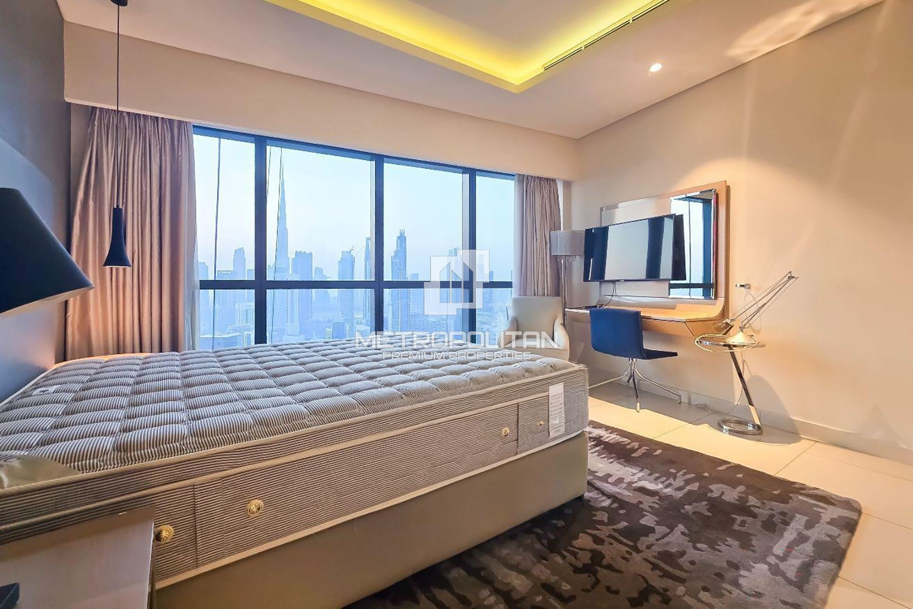 Fully Furnished 3BR + Maid | Burj Khalifa View