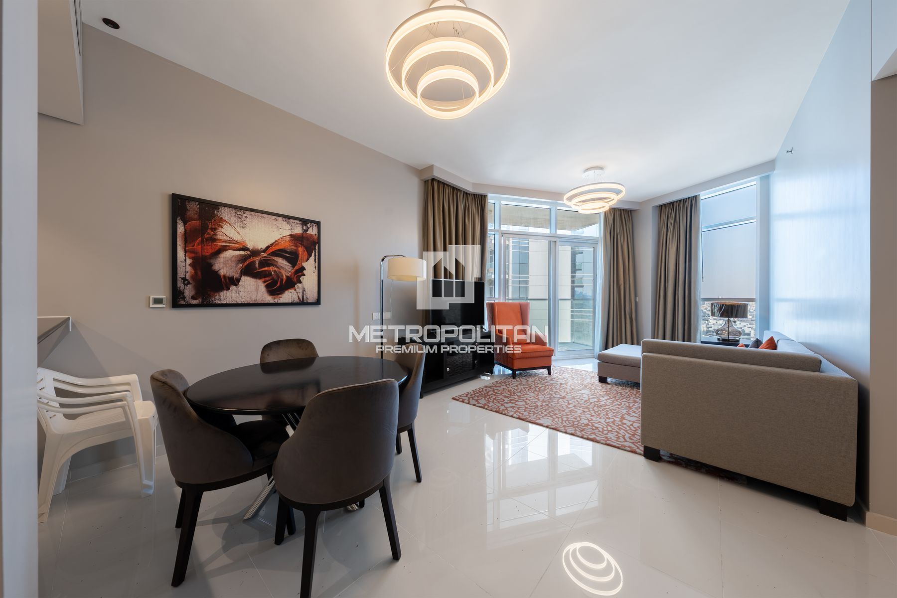 Fully Furnished |Pool and Sunset Views |High Floor