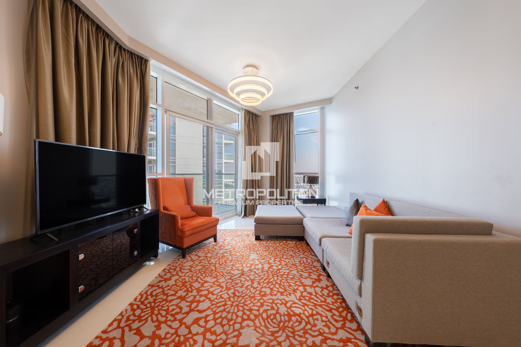 Fully Furnished |Pool and Sunset Views |High Floor