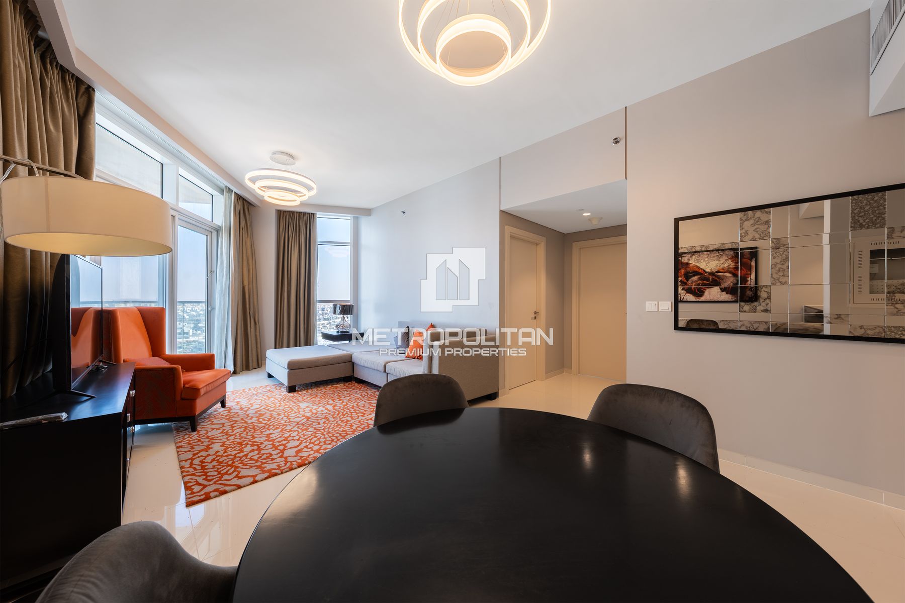 Fully Furnished |Pool and Sunset Views |High Floor