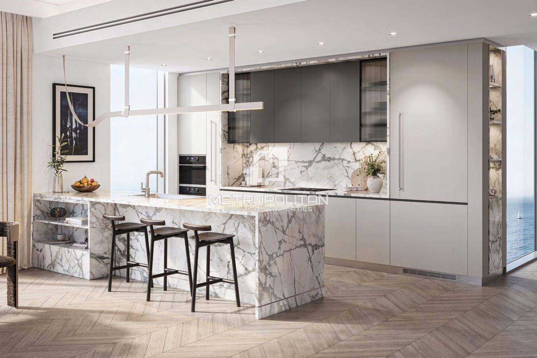 Luxury 1BR | Full Sea View | W/Kitchen Appliances