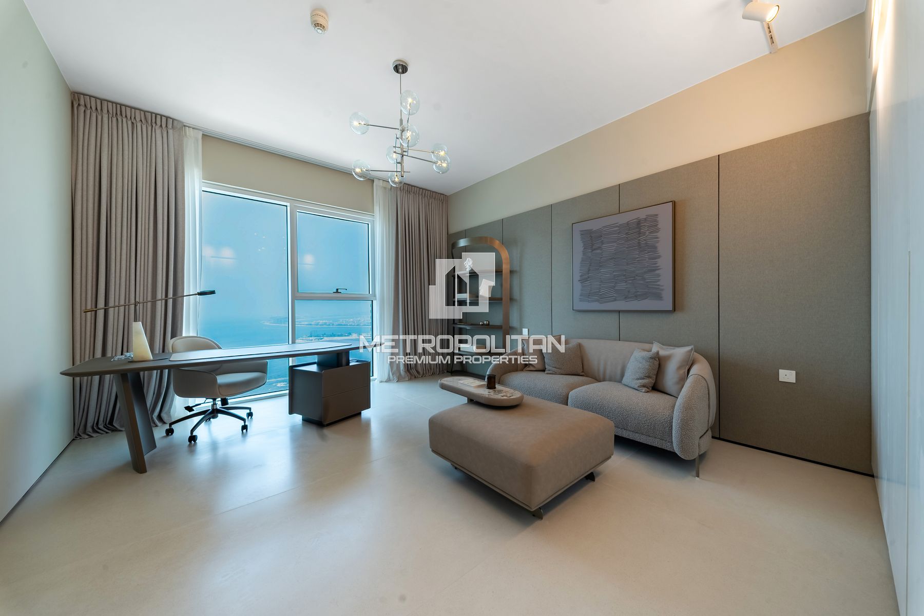 Elegant 4BR|Furnished| High Floor|Sea and Ain View