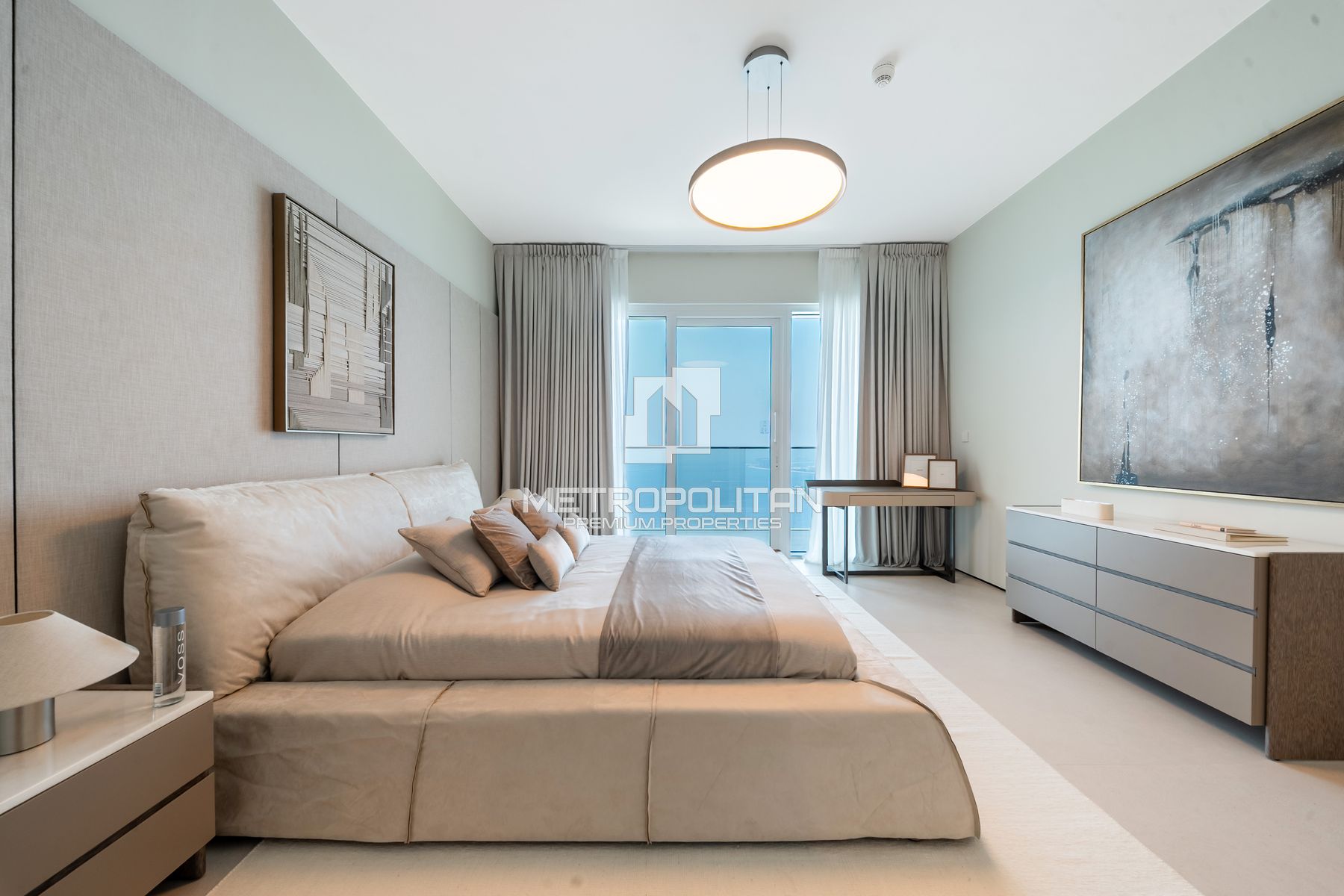 Elegant 4BR|Furnished| High Floor|Sea and Ain View