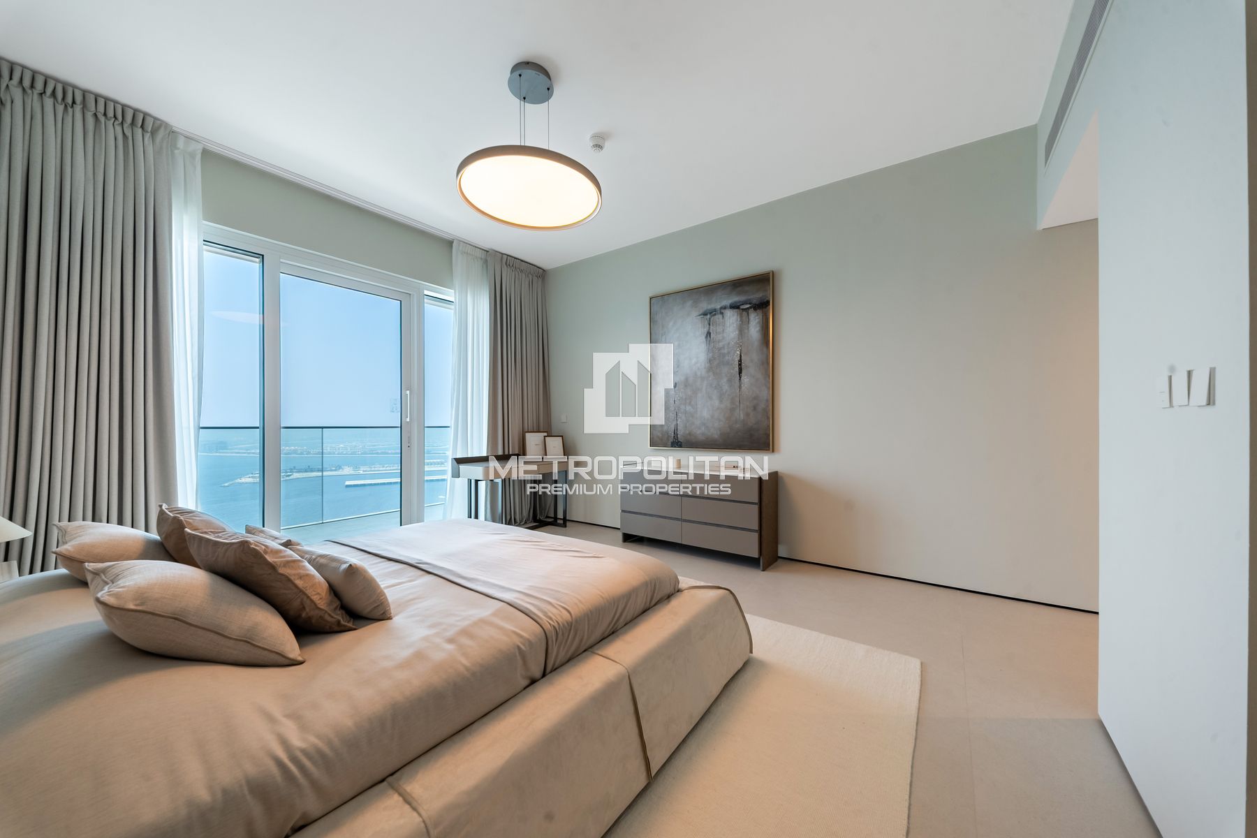Elegant 4BR|Furnished| High Floor|Sea and Ain View