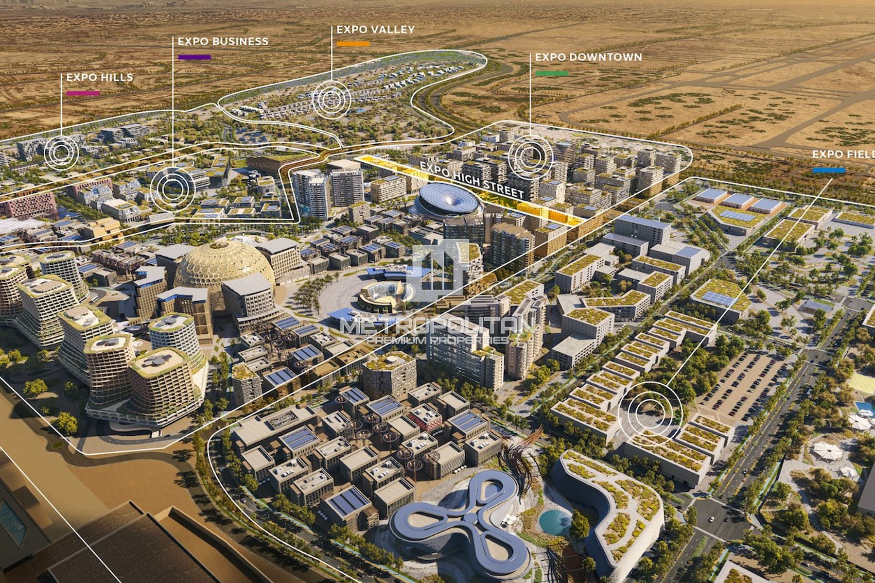 Exclusive Unit | Dual Views of the Wadi and Park