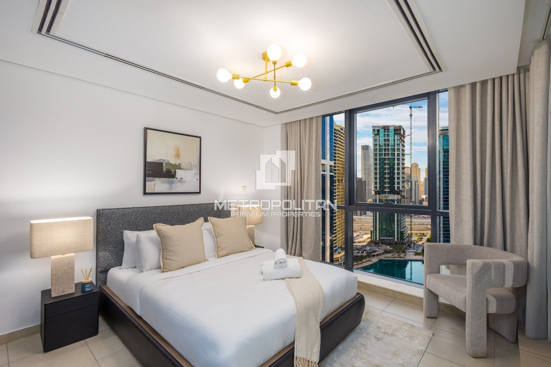 Fully Furnished 2BR | Full Lake View | High Floor