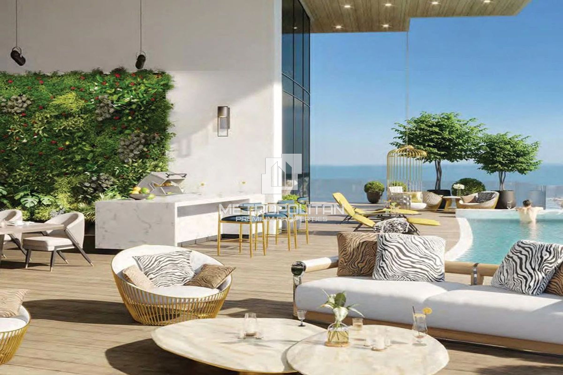 Luxury Cavalli Branded  | Sea View | Beach Access