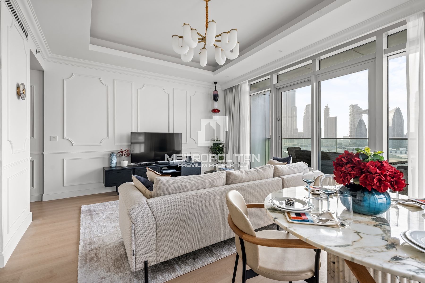 Fully Upgraded 2BR | Burj Khalifa View | Low Floor