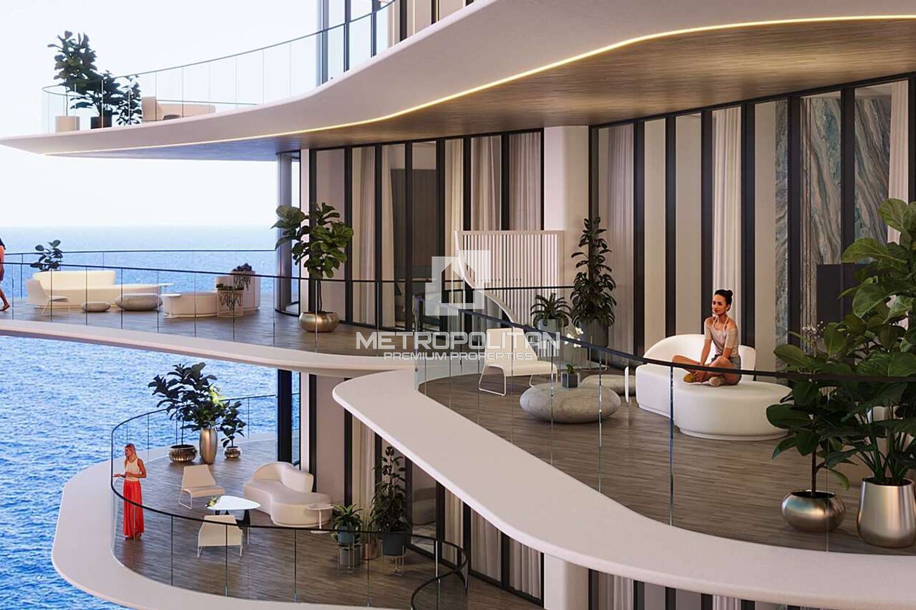 Luxury Studio | Sea View | W/Kitchen Appliances