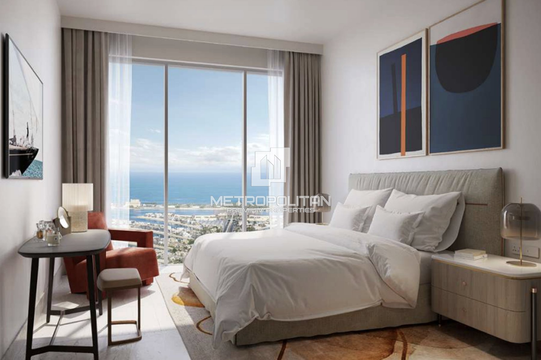 Sea & Palm View | High Floor | Spacious Unit