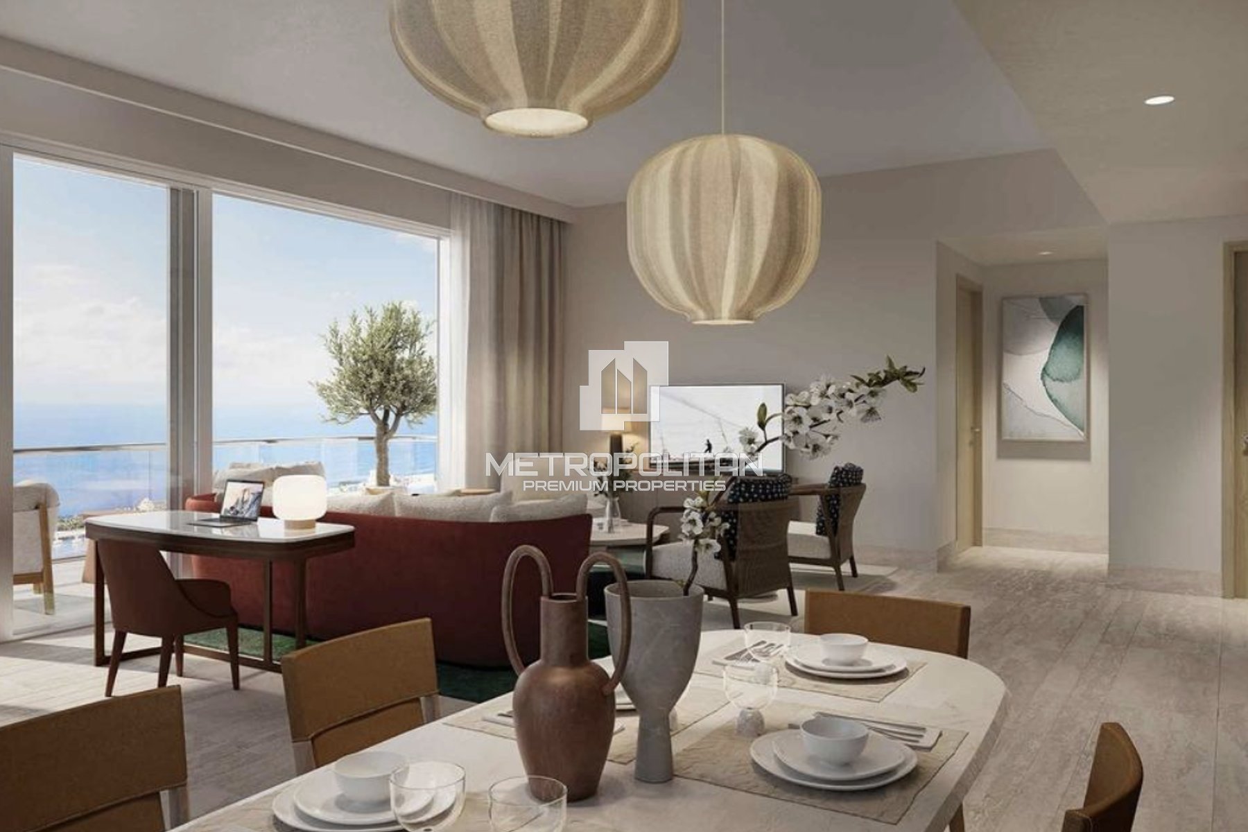 Sea & Palm View | High Floor | Spacious Unit