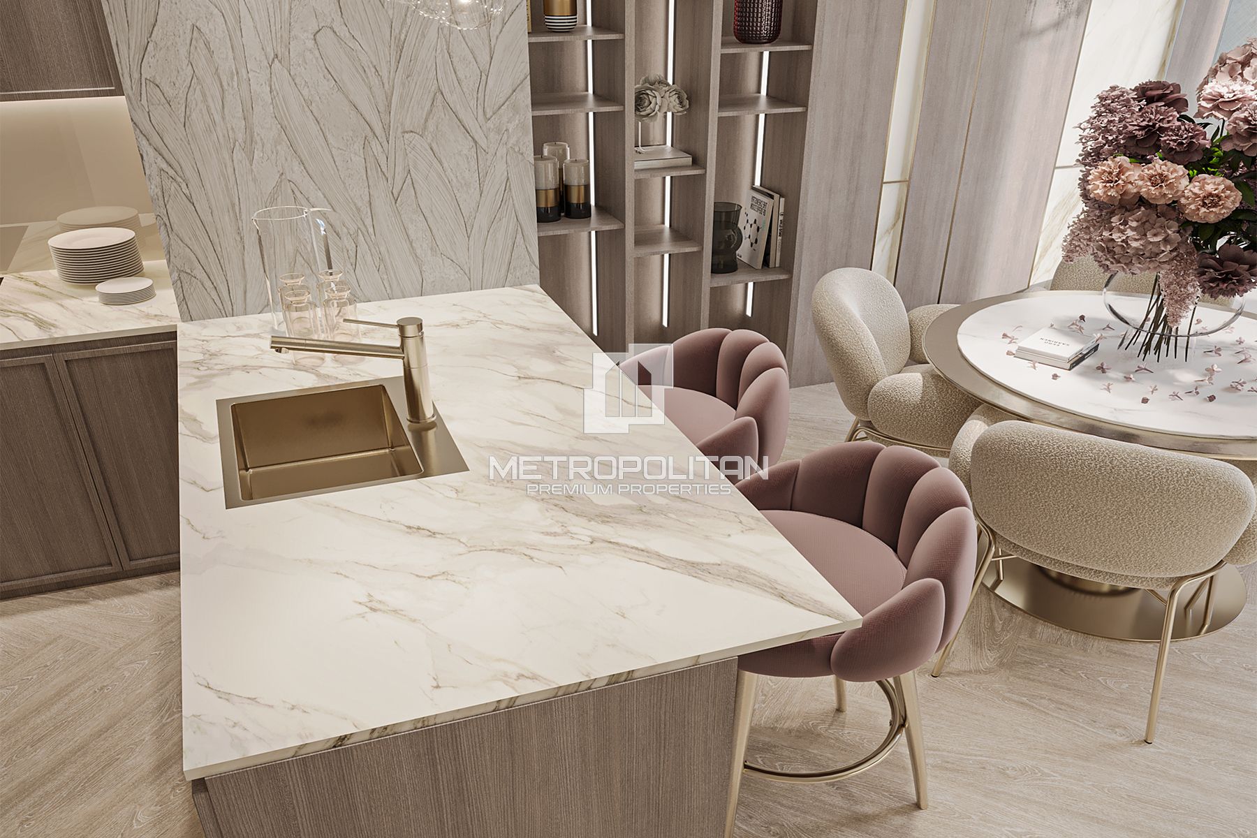 Luxury Finishing | Italian Kitchen | Pool View