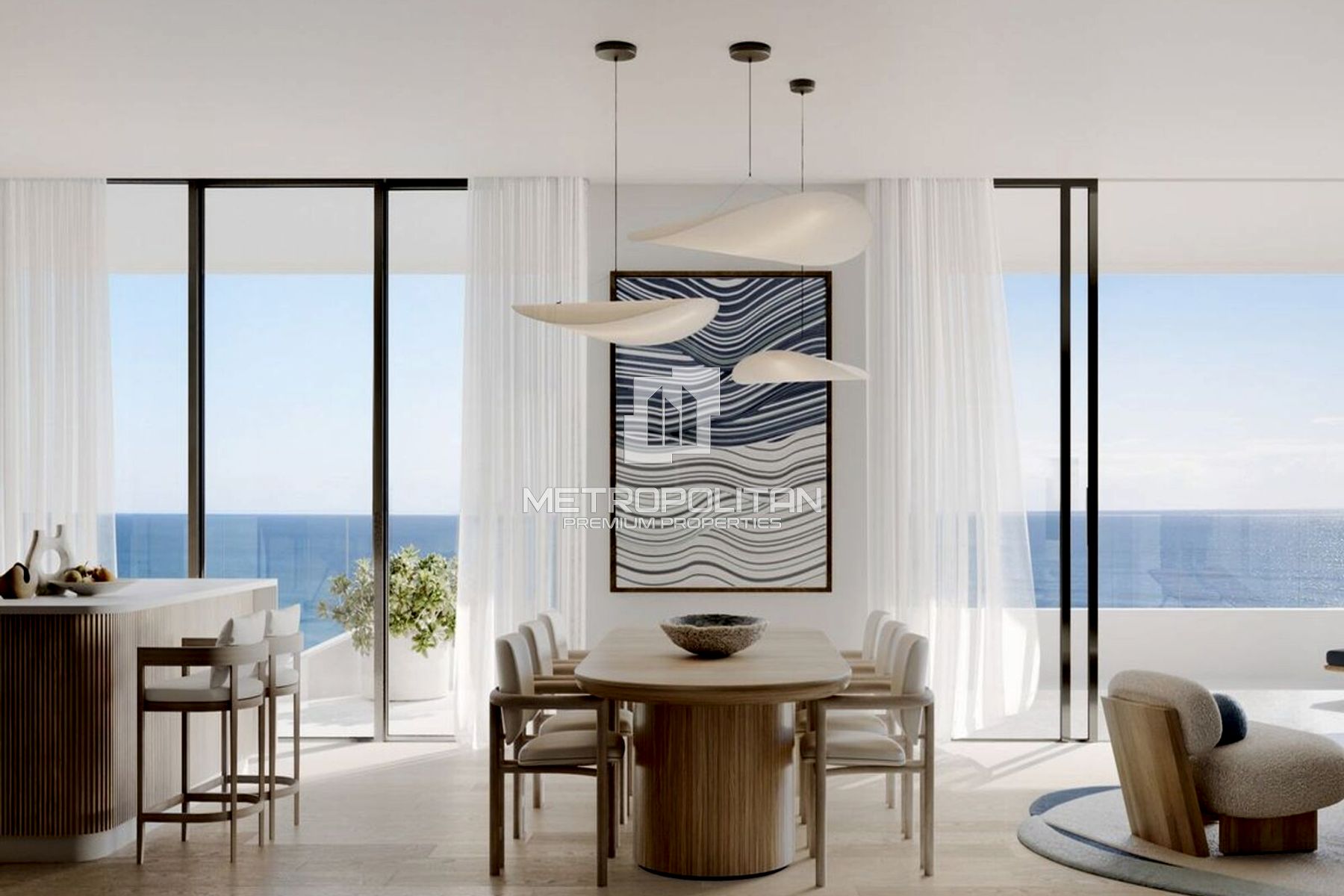 Stunning 2BR | Fully Furnished | Sea View