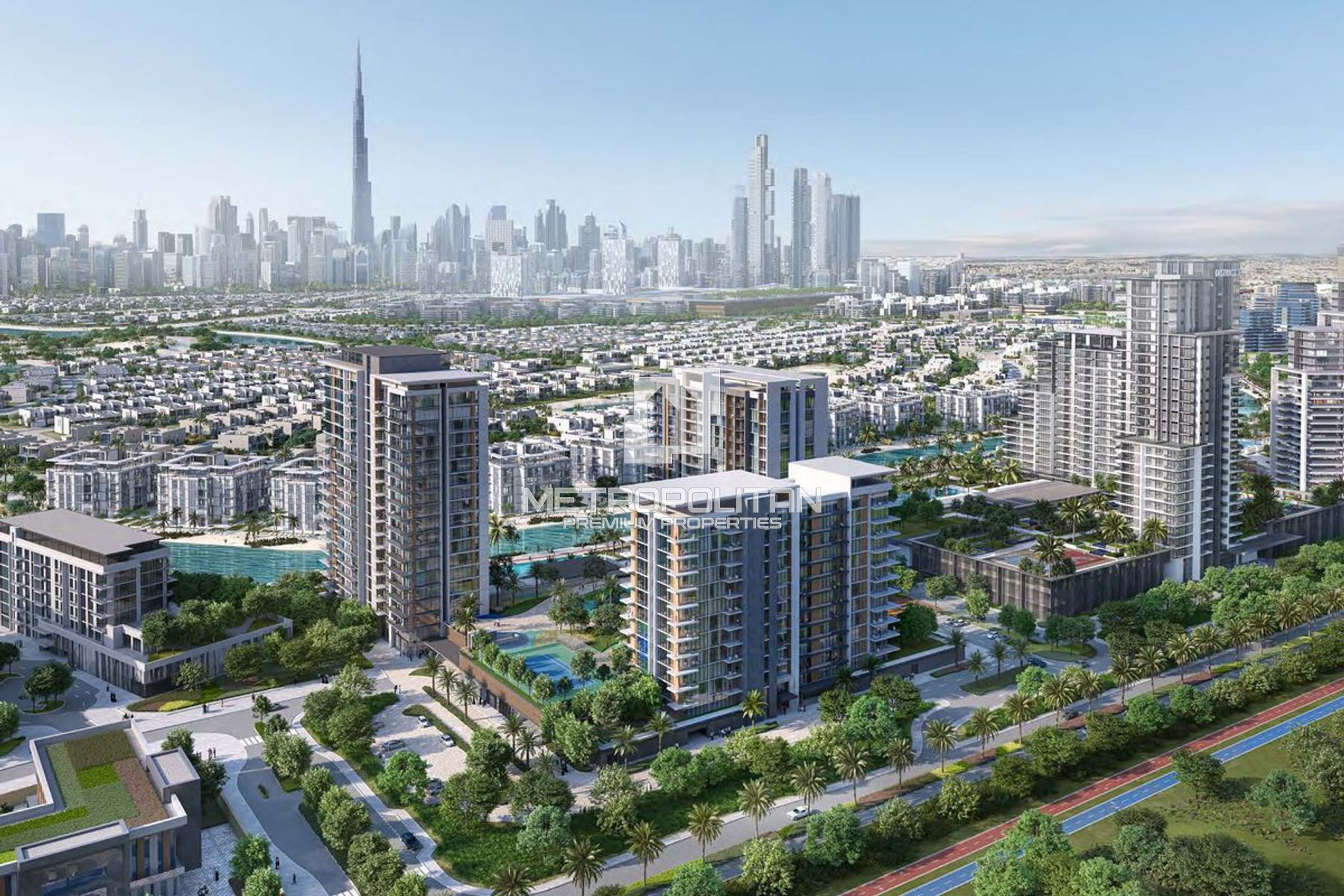 2BR + Maid | Lagoon & Full Burj Khalifa View