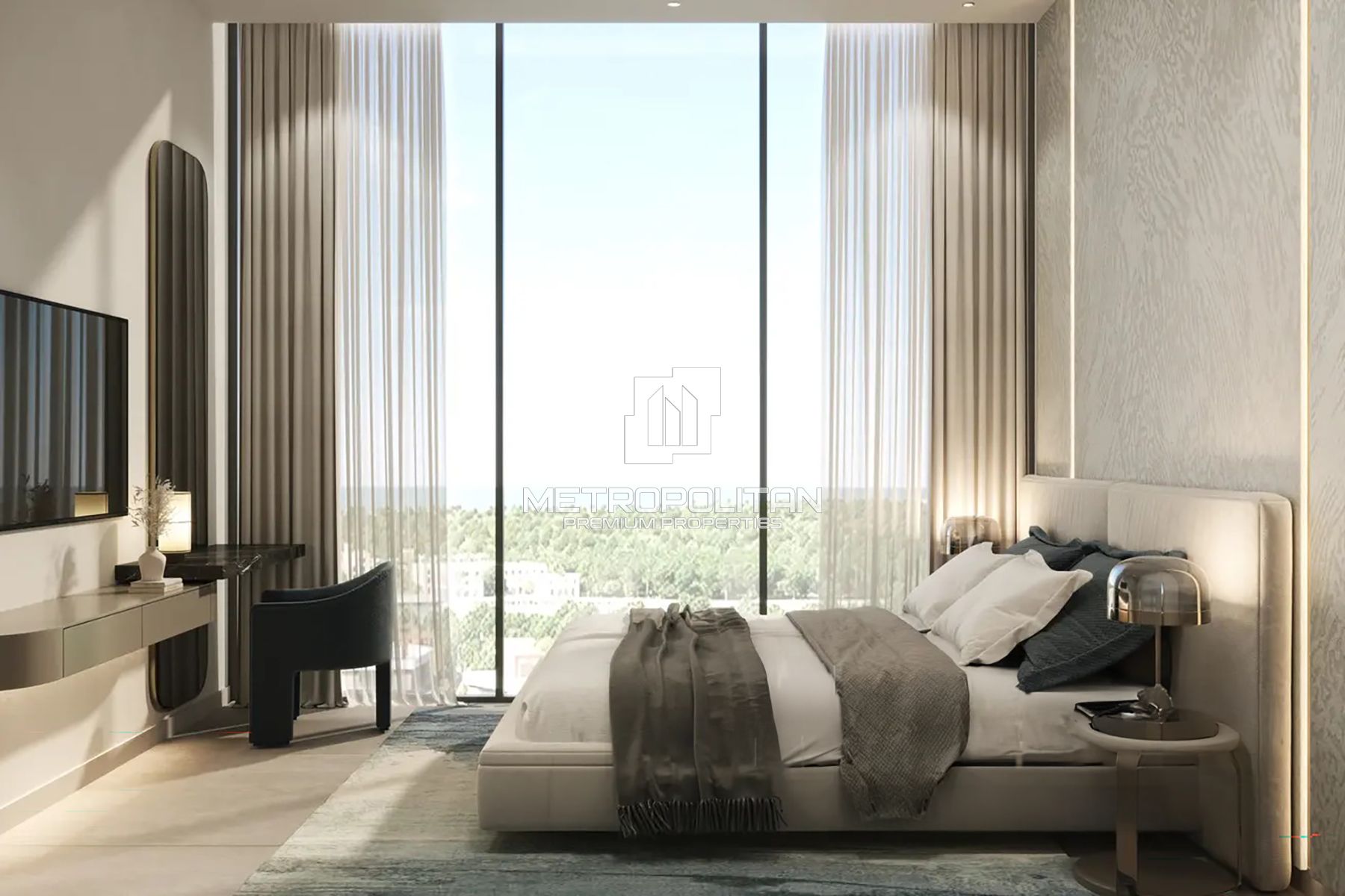 Community View | High Floor |  Stylish 1BR