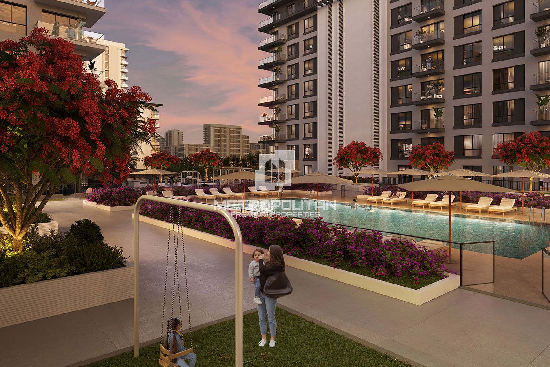 1-комнатная квартира на продажу в Town Square – MS-27245 photo-2