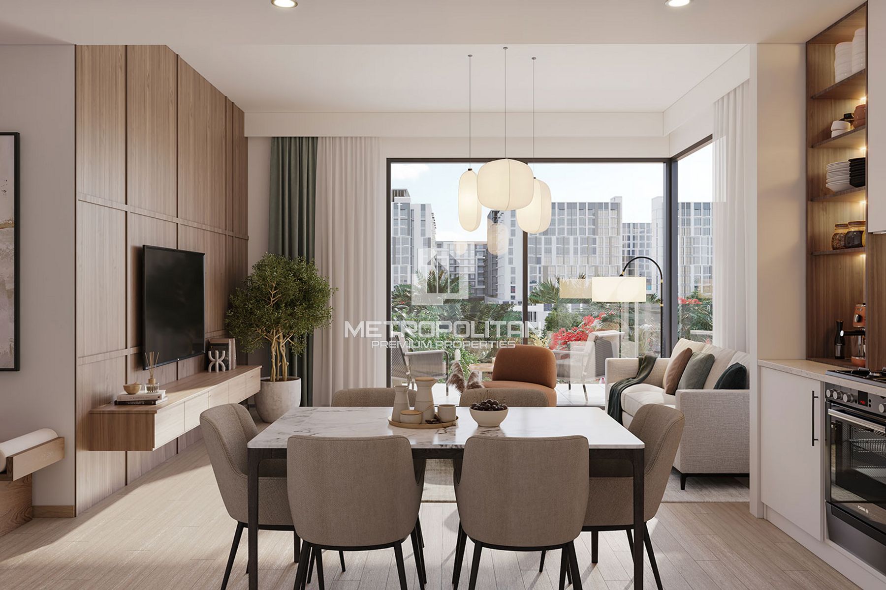 1-комнатная квартира на продажу в Town Square – MS-27245 photo-4