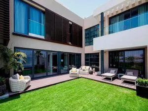 sobha hartland villa with backyard