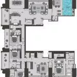 burj binghatti 4 bedroom apartment diamond sky mansion floor plan