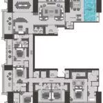 burj binghatti 6 bedroom penthouse fluer de jardin sky mansion floor plan