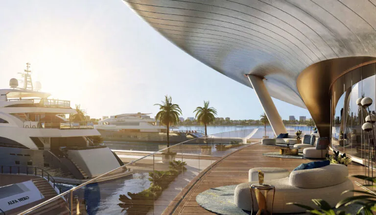 marina yachts on palm jebel ali