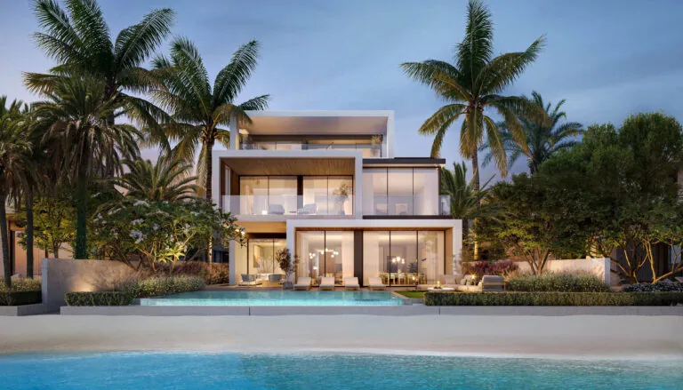 palm jebel ali villas with private pool