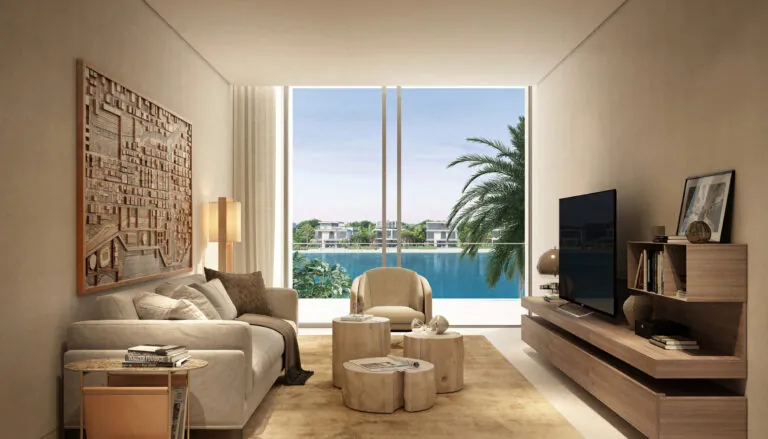 palm jebel ali villa tv room