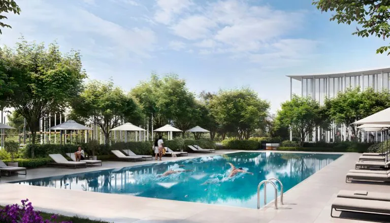 hillsedge community pool at dubai hills estate