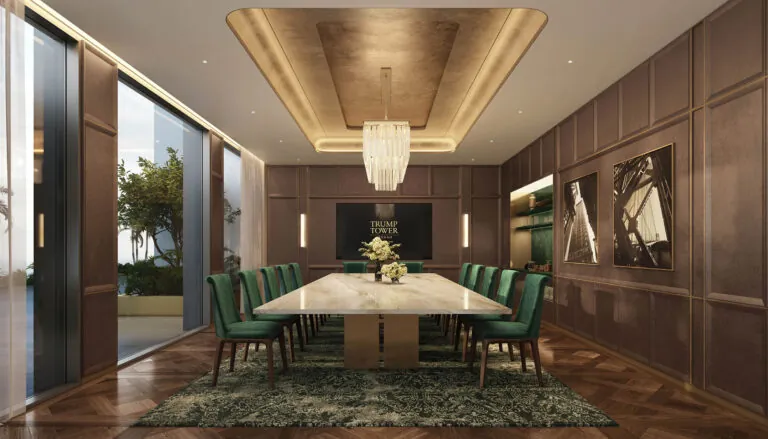 luxury meeting room in the trump tower jeddah brochure