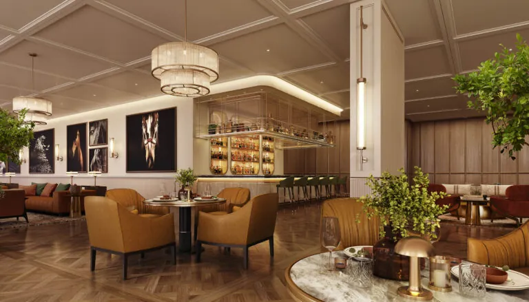 trump tower jeddah fine-dining and bar rendering