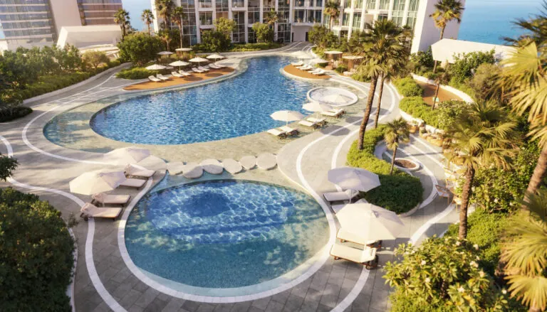 pools at the trump tower jeddah