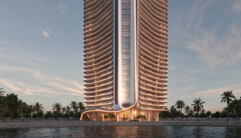 trump tower jeddah main entrance building symmerty