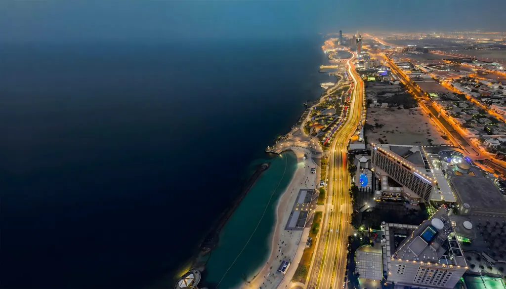 trump tower jeddah coastline aerial view