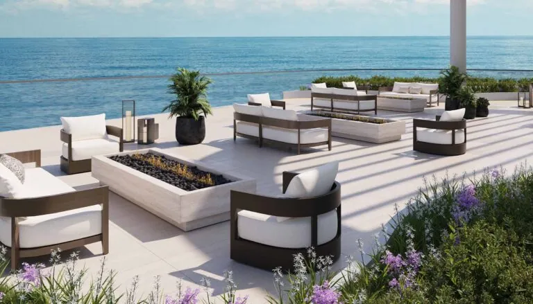 esme beach residences outdoor lounge