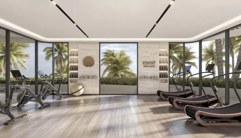 esme beach residences gym and fitness area