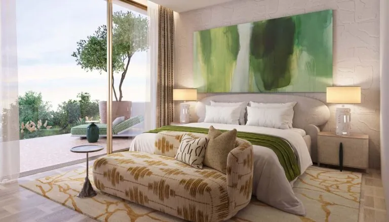 jumeirah asora bay luxury bedroom interiors