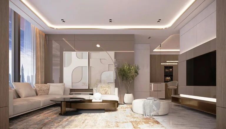 burj azizi living room interiors