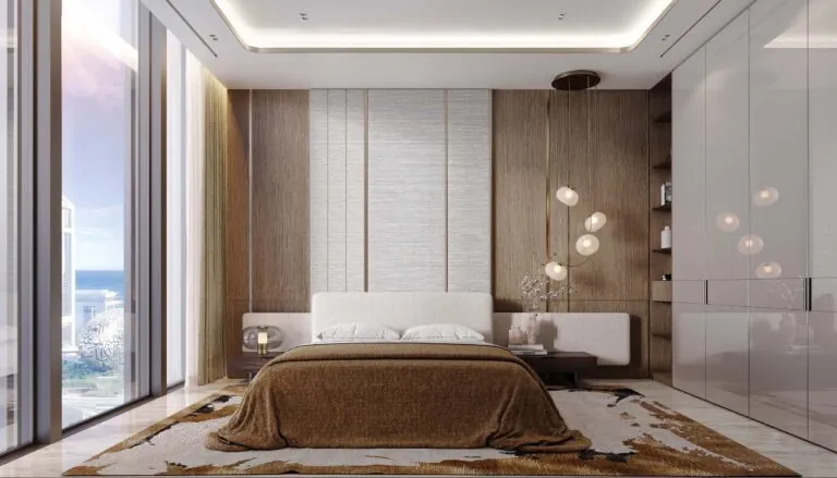 bedroom interior in burj azizi