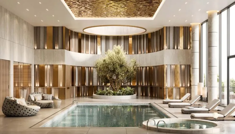 indoor swimming pool in burj azizi