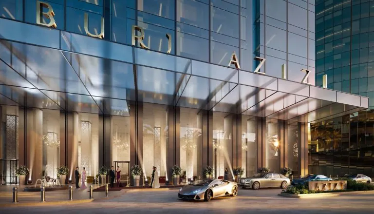burj azizi main entrance exterior