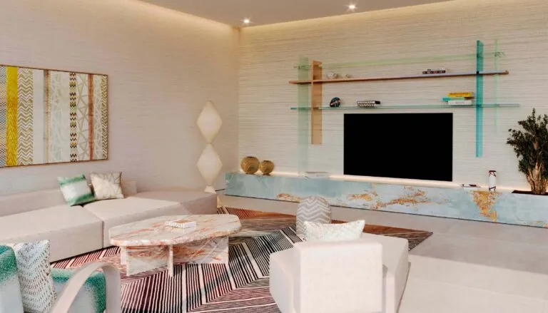 missoni interiors living room in octa isle on dubai islands
